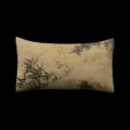 New Chinese style ink bamboo throw pillow, soft lumbar cushion for sofa, bed, and living room. - LZEW20