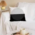 Geometric black and white pillow cover, modern minimalist sofa cushion for home decor. - 45*45cm (Pillowcase + Core) / QCW12