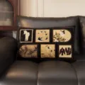 Vintage Chinese style decorative rectangular throw pillow for sofa bed couch home decor - MAJW06