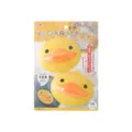 Cartoon yellow duck silicone heat resistant pot holder clips for microwave and oven baking - Bright Eyes Style / Pack of 2