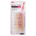 20-piece set of colorful creative mini plastic fruit forks in retail blister packaging - 20 Pieces/Pack / Colorful