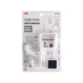Bohrfreier weißer Türhaken in japanischer Einzelhandelsverpackung für den Innenbereich - Kurz (2 Haken) / Mit Klebepad / Weiß