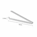 Minimalist grey Japanese-style plastic food bag sealing clip, 19cm length, 4-pack set - Long Style (5248) / Large (19cm/4 Pieces) / White