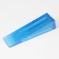 Blauer transparenter Türstopper-Keil aus Gummi mit rutschfesten Rippen für Zuhause - Blau