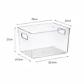 Vase hydroponique rectangulaire en acrylique transparent taille moyenne avec dimensions - 1 Pièce/Paquet (29x22x17cm)