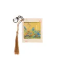Chinese style landscape PET pendant keychain with tassel, traditional art design, variant style. - A Thousand Miles of Rivers and Mountains