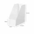 Dimensioni dettagliate dell'organizzatore da scrivania bianco per documenti e libri - Scatola Rettangolare Smussata - Larga / 31.5x27.5x15cm