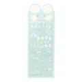 Süße PET Guka Stickerbogen mit Hasenohren Design, ideal für DIY Handbuch und Tagebuch. - Zahni Bär