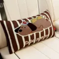 Detailed close-up of the cute cartoon sausage dog lumbar pillow featuring fun taco print. - 50x30 cm (Without Insert) / Dachshund Style 1