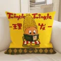 Cute cartoon star character pillowcase removable soft plush cushion cover living room decor. - 35x35cm (Cover Only) / IST11