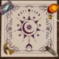 Mantel de tarot tapete de altar sol luna diseño celestial cubierta de mesa de juego adivinación - 60x60 cm (paño de cobertura pequeño) / XZB06