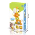 Baby musical twist rattle toy for infants, educational early learning sensory development toy. - Yellow Giraffe