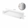 White magnetic carbon steel paper towel holder for refrigerator side kitchen storage shelf - White