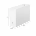 Caja de almacenamiento rectangular estrecha y alta con agujero redondo 24x10x32cm - 32x10x24cm