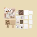 Vintage stamp sticker pack, retro coffee themed journaling decorative paper materials for craft. - Grind Time