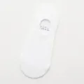Calzini invisibili uomo bianchi tinta unita cotone estate scarpa bassa calze corte - Taglia unica uomo (cartellino indipendente per ogni paio) / Bianco