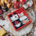 Coffret cadeau de chaussettes de Noël avec jolis animaux de dessin animé, coton doux. - Coffret cadeau de Noël (taille unique) / Combinaison B