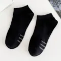 Calzini bassi donna in cotone nero fantasmini antiscivolo comodi traspiranti per tutti - Taglia unica donna (cartellino singolo, misura 36-41) / Nero