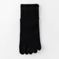 Calcetines de cinco dedos negros hombre, malla transpirable verano deporte calcetín. - Talla única (tallas 37-43) / Negro
