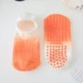 Calzini da yoga pilates sfumati tie-dye con punti antiscivolo traspiranti sportivi. - Taglia Unica (36-41) / Rosso Sfumato