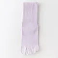 Calzini a cinque dita viola chiaro per donna, cotone traspirante calze sportive divise casual. - Taglia unica (misura 36-40) / Viola chiaro