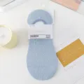Calzini invisibili azzurri leggeri in rete traspirante con tallone antiscivolo per donna estate. - Taglia unica (misura 36-41) / Blu chiaro (motivo a rombi)