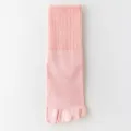 Calzini a cinque dita rosa da donna, calze in cotone traspirante, comfort per uso quotidiano. - Taglia unica (misura 36-40) / Rosa chiaro