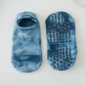 Tie-dye blue non-slip yoga pilates socks, breathable short fitness sports socks variant. - One Size (36-41) / Tie-dye Blue