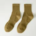 Herren Kaki Mittelschaft Sport Baumwollsocken, atmungsaktive Lauf Socken Sommer Variante - Einheitsgröße (Größe 36-44) einzeln verpackt / Olivgrün