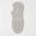 Atmungsaktive Herren Mesh Füßlinge in Hellgrau, sommerliche rutschfeste Herren Socken. - Einheitsgröße / Hellgrau