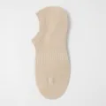 Herren Sommer Dünne Mesh Unsichtbare Socken Einfarbig Antirutsch Flache Füßlinge Beige - Einheitsgröße / Hautfarben