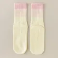 Calzini da yoga antiscivolo da donna, calze lunghe con suola antiscivolo e sfumatura rosa. - Taglia unica (misura 36-42) / Giallo chiaro