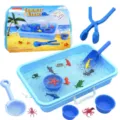 Set de juego de perlas de agua de pesca DIY para ninos con figuras de animales marinos. - Serie bombas de agua del océano