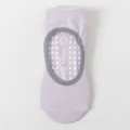 Non-slip yoga socks for women, breathable cotton pilates fitness barre socks with grip. - One Size / Regular Fit / Light Purple