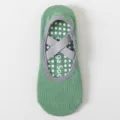 Green Anti-Slip Yoga Socks with Cross Straps Pilates Fitness Gym Sports Floor Socks - One Size / Crisscross Style / Dark Green