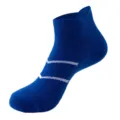 Men's breathable athletic low-cut running socks, moisture-wicking blue sports socks. - One Size (Sizes 37-44) / Blue