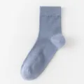 Chaussettes homme respirantes en coton mesh été fines sportives affaires décontractées - Taille unique (tailles 36-43) / Bleu ciel