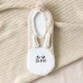 Calzini da pavimento soffici da donna, simpatico design con orecchie di coniglio, termici invernali. - Taglia unica (EU 36-42) / Colore 3