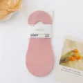 Women's pink invisible shallow boat socks made with breathable mesh, ideal for summer daily wear. - One Size (Size 36-41) / Pink (Honeycomb Pattern)