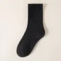Calze termiche invernali da uomo grigio scuro, spesse e calde con morbida fodera in spugna. - Taglia unica (taglie 36-43) / Grigio scuro