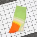 Colorful mid-calf cotton socks with stylish sunset gradient pattern for trendy street wear. - No. 30 (Sunset Gradient)