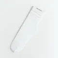 White velvet slouch socks for women, comfortable long fashion hosiery daily wear item. - One Size / Pure White