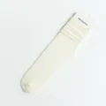 Comfortable solid color ribbed slouch socks for women, vintage long tube casual cotton hosiery. - One Size / Creamy White