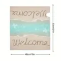 Sommer Strand Ozean Welle dekorative magnetische Briefkastenabdeckung Willkommen 53x46cm - Muster 1 (Sommer Strand Willkommen) / 46x54cm Magnetische Version