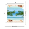 Dekorative Briefkastenabdeckung mit Sommerstrand-Palmenprint, Größe 21 x 18 Zoll - Muster 6