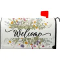 Housse de boîte aux lettres magnétique à fleurs de printemps décoration de jardin extérieur - Style 9