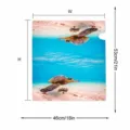 Sommer Strand Meeresschildkröte Outdoor Briefkasten Abdeckung Dekoration Größe 46x53cm - Muster 1 / Magnetmontage
