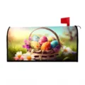 Housse de boîte aux lettres de Pâques œufs colorés fleurs décoration imperméable extérieure - 7