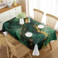 Tovaglia marmo verde impermeabile rettangolare copertura per tavolo da pranzo decoro - 70x40cm / modello 2