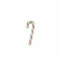 Miniature red and green striped Christmas candy cane resin DIY accessory for decor - Small Red White Green Stripe